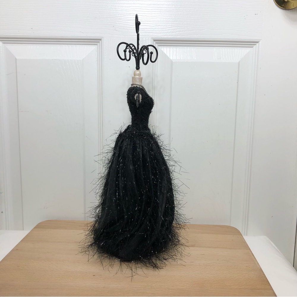 Vintage Black Dress Mannequin‎ Stand Jewelry Holder 15" Tall - Picture 6 of 11